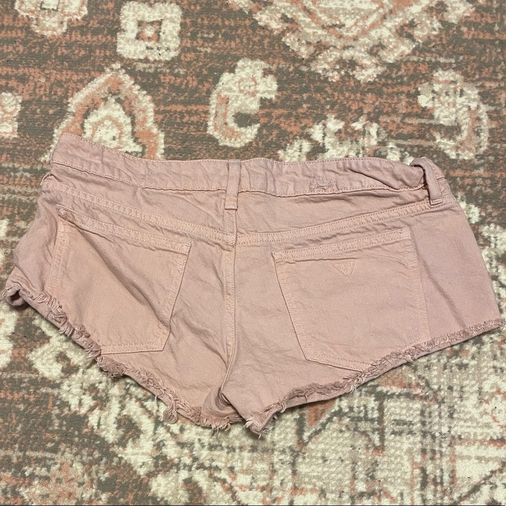 Pink Guess Jean Shorts - Picture 2 of 2